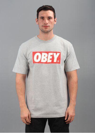 Obey Bar Logo - Obey Bar Logo Tee Grey | Triads | OBEY AW12 | Pinterest | Bar logo
