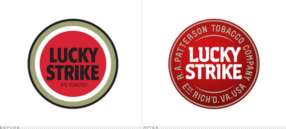 Cigarette Brand Logo - Brand New: Lucky Strike S Out