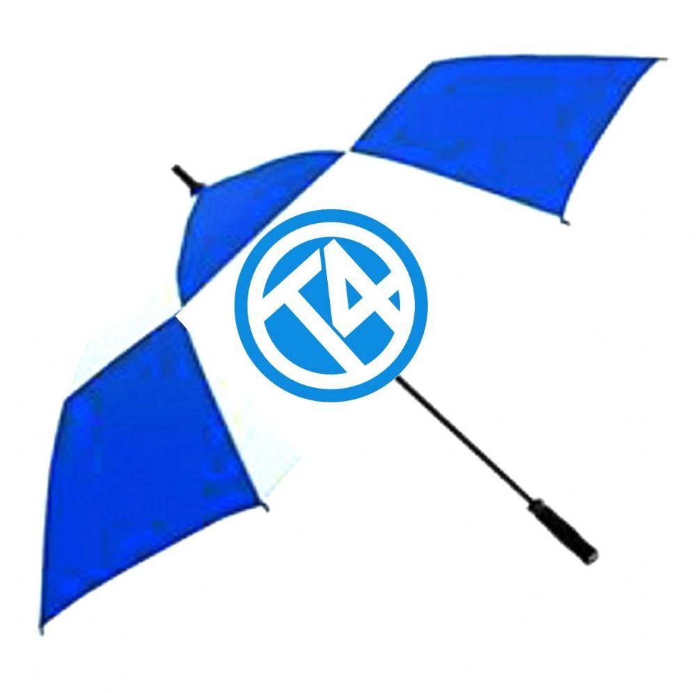 Parasol Logo - T4 VW Camper van Blue Logo design Umbrella Parasol