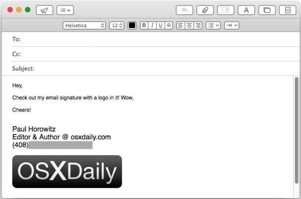 Google Mail Logo - How to Add an Image to Email Signature in Mail for Mac