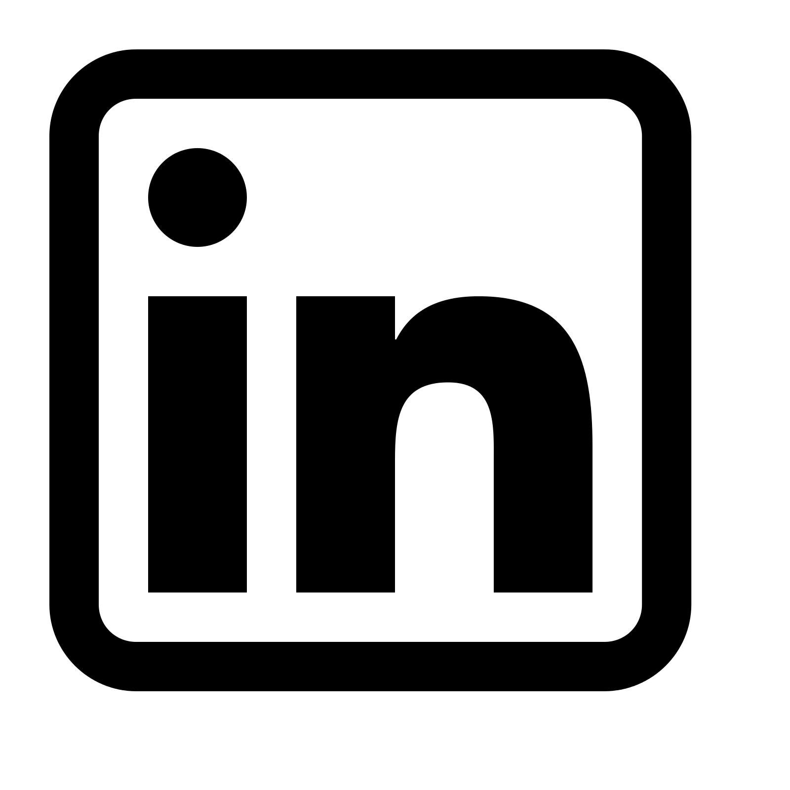 Black LinkedIn Logo - Free Linkedin Icon Png Black 142385 | Download Linkedin Icon Png ...