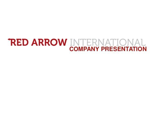 Red Arrow Looking Logo - Red arrow international company presentation