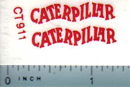 Red Caterpillar Logo - Decal Caterpillar Logo (red)