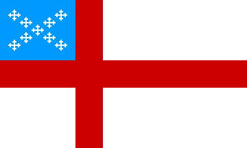 Square White with Red Cross Logo - Episcopal Churches (USA)