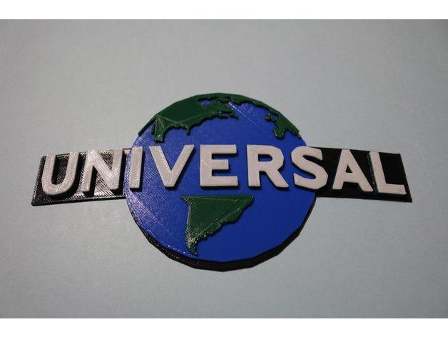 Universal Logo - Universal Studios Logo - 4 Color by B_Layne - Thingiverse