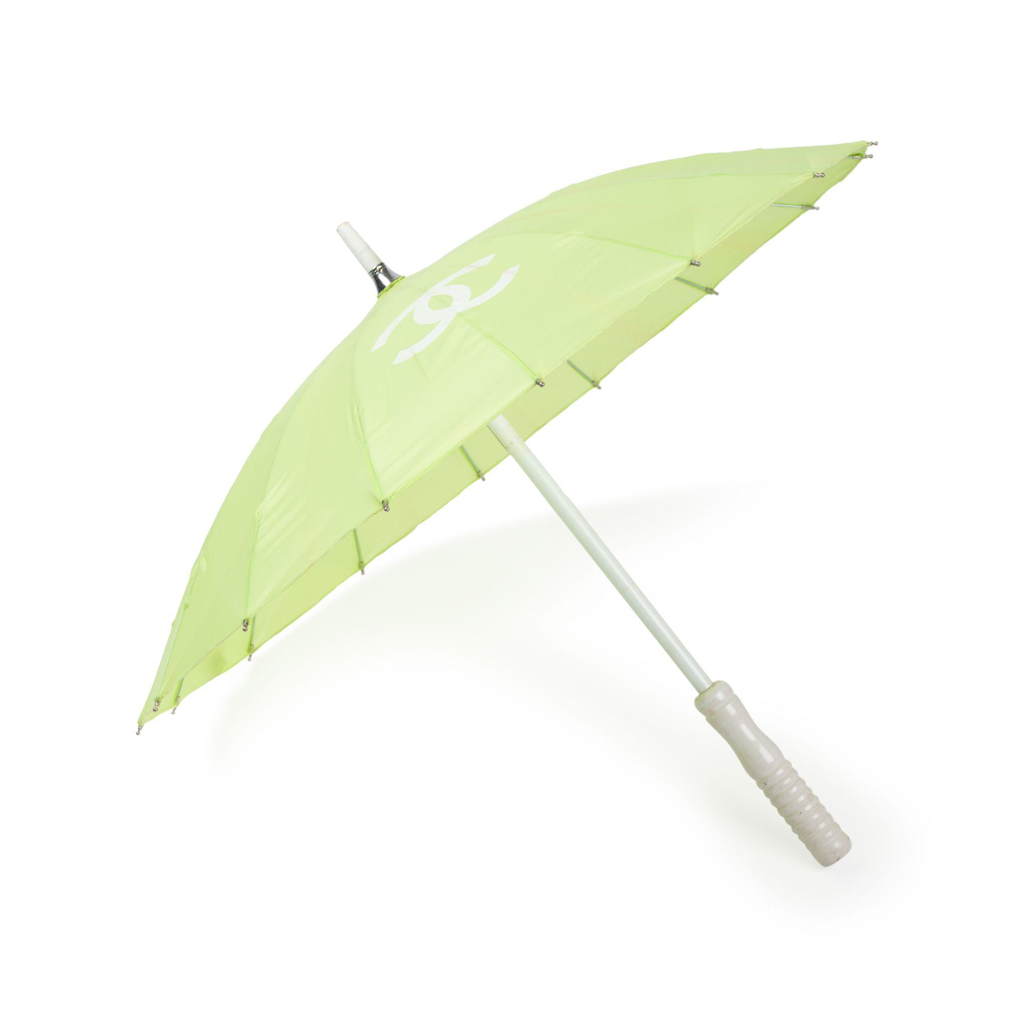 Parasol Logo - Authentic Pre Owned Chanel Green Logo Parasol (PSS 200 01623). THE