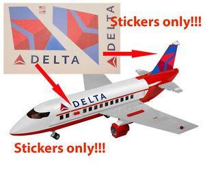 LEGO City Airlines Logo - Lego City Custom Delta Airlines Stickers for 3182 Passenger Plane ...