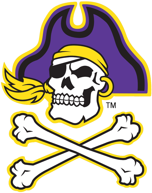 Pirate College Logo - East Carolina Pirates Alternate Logo (1999) and crossbones