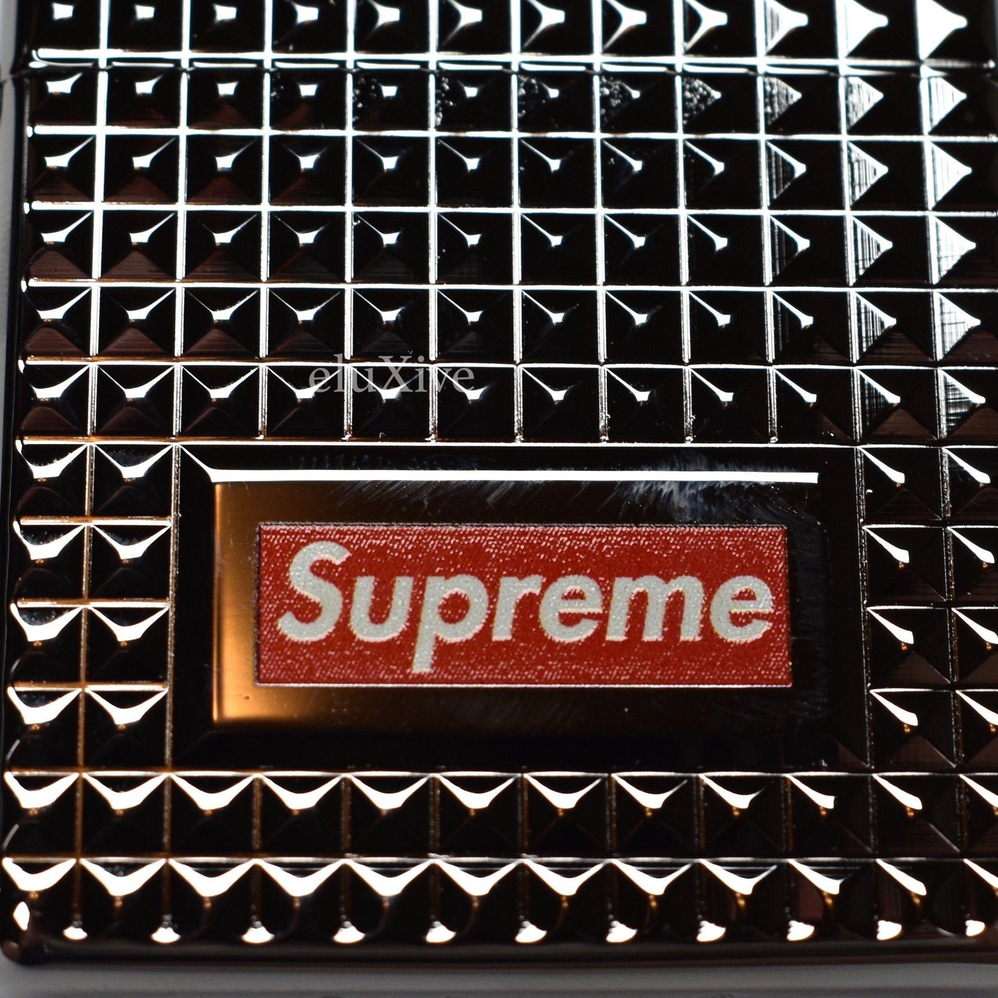 Silver Supreme Logo - Supreme x Zippo Diamond Cut Red Box Logo Engraved Lighter