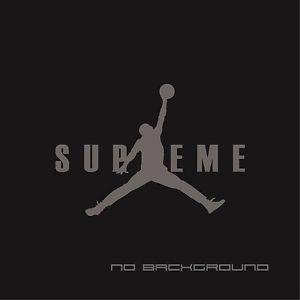 Surpreme Jordan Logo - Jordan Supreme Decal logo Sticker NBA Jordan 23 MJ Fashion Pair | eBay