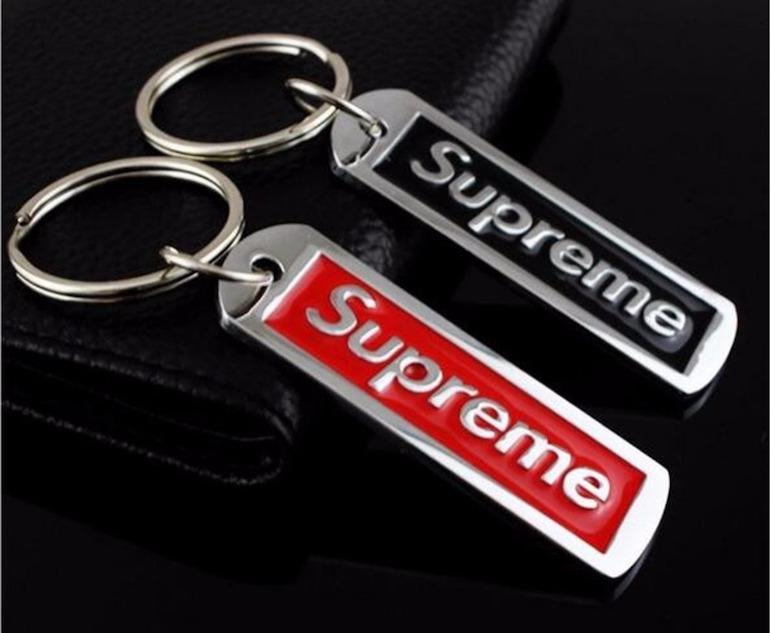 Silver Supreme Logo - The 15 Best Supreme Keyrings