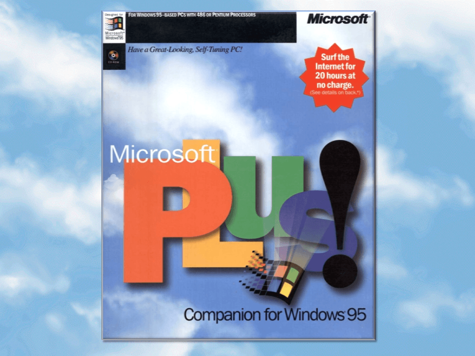 Windows 95 Plus Logo - Dinosaur Sighting: Microsoft Plus! Companion for Windows 95 ...