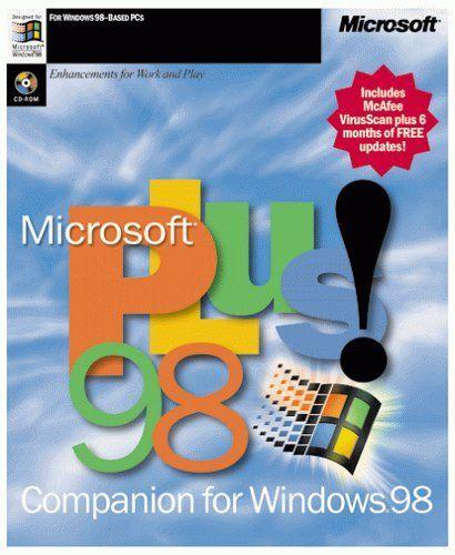 Windows 95 Plus Logo - This is Microsoft Plus! It allows extra features for Windows OSes ...