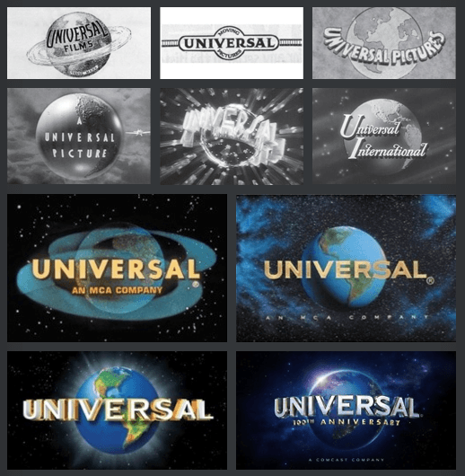 Universal Logo - Evolution of Universal Logo | Iconography | Logos, Studio logo ...
