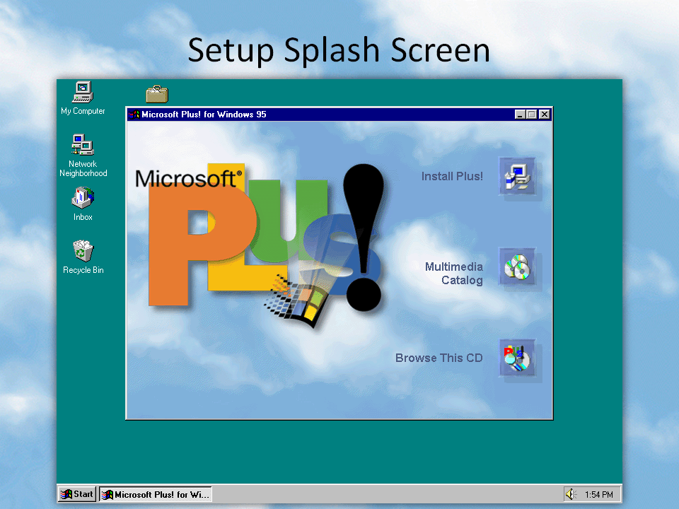 Windows 95 Plus Logo - Dinosaur Sighting: Microsoft Plus! Companion for Windows 95