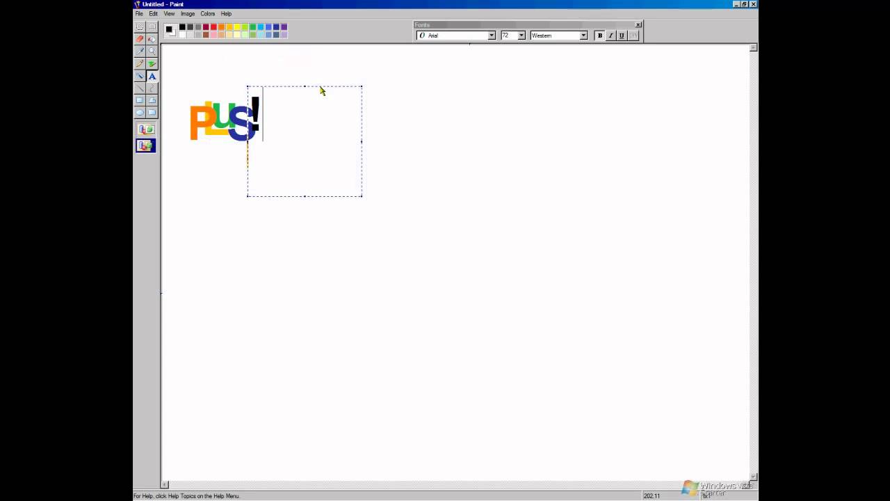 Windows 95 Plus Logo - How to make Microsoft Plus Logo IN Mspaint.mp4 - YouTube