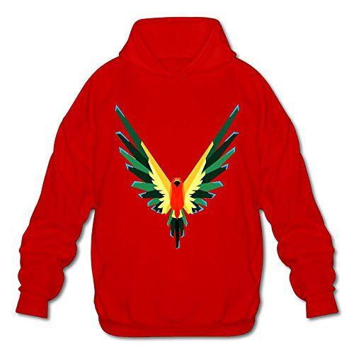 Maverick the Parrot Logo - Men's Belt Sweatshirt Jacket, Logan Paul Parrot Logo Sports Hoodie ...