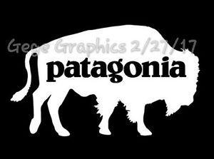 Patagonia Bear Logo - Patagonia Bison Bear Buffalo Decal Sticker 8 Inches wide Large