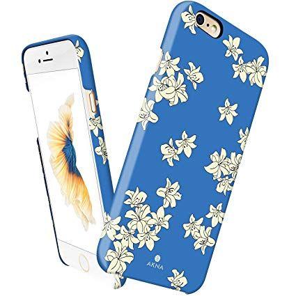 Blue Flower U Logo - Lovely Blue Flower : iPhone 6 / 6s case Slim, Akna Vintage Obsession ...