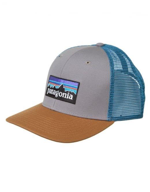 Patagonia Bear Logo - Patagonia P-6 Logo Trucker Hat - Feather Grey/Bear Brown | Patagonia ...