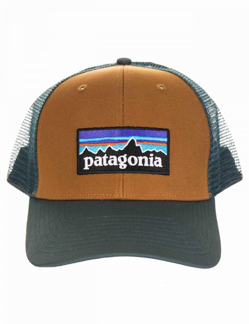 Patagonia Bear Logo - Patagonia P 6 Logo Trucker Hat Brown From IConsume UK