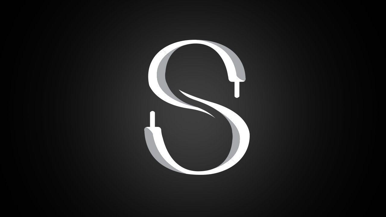 Black and White S Logo - Logo Design Practice - Random Letter (S, Shoe) - YouTube