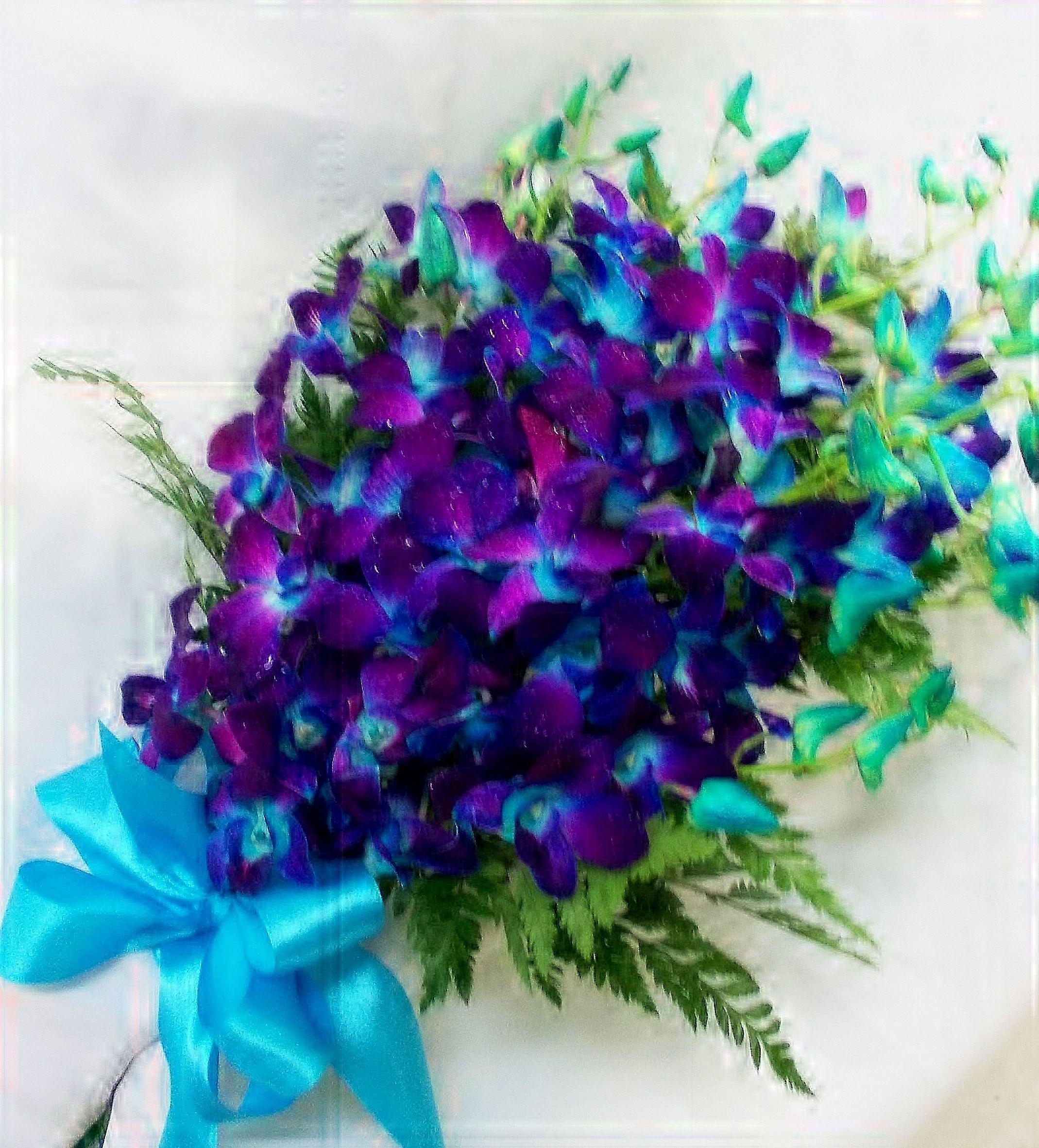Blue Flower U Logo - Absolutely Beautiful Flowers - Indigo