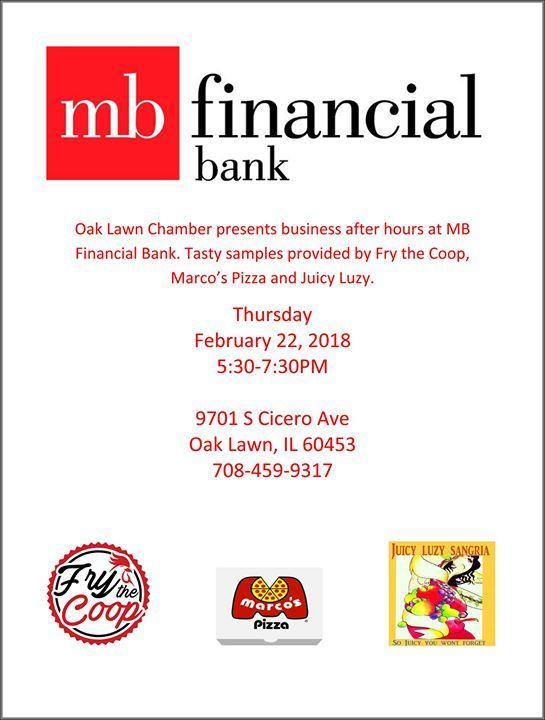 MB Financial Bank Logo - Business After Hours ~ MB Financial | Oak Lawn