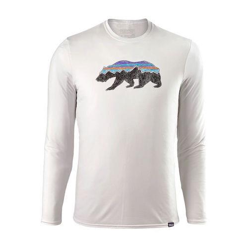 Patagonia Bear Logo - Patagonia Fitz Roy Bear Logo Wear tagged Fishing Shirt
