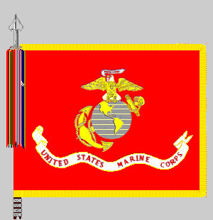 Orange Colored USMC Logo - Flags of the U.S. Marine Corps