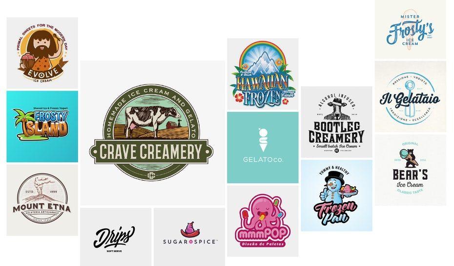 Creams Brand Logo - 30 ice cream logos that will melt the competition - 99designs