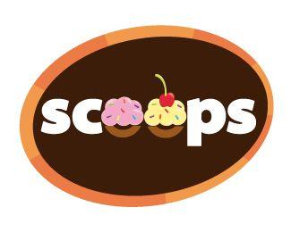 Scoops Ice Cream Logo - SCOOPS ice cream Designed by tinix1 | BrandCrowd