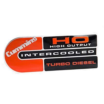 Red Cummins Logo - Cummins High Output Intercooled Turbo Diesel Emblem