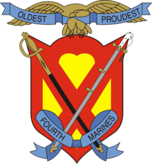 Orange Colored USMC Logo - 4th Marine Regiment (United States)