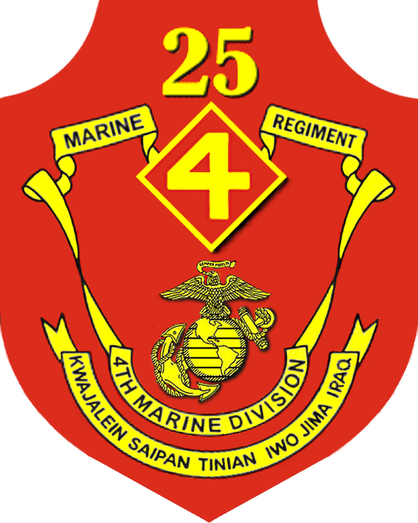 Orange Colored USMC Logo - 25th Marine Regiment (United States)