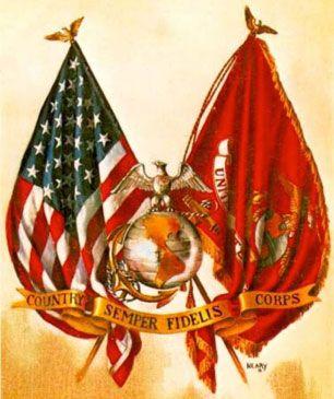 Orange Colored USMC Logo - Every Marine Carries the Flag - Gettysburg Flag Works BlogGettysburg ...