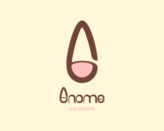 Ice Cream Brand Logo - Gnome Ice Cream Designed