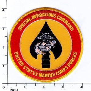 Orange Colored USMC Logo - USMC Special Operations Command PATCH Marine Corps Forces Spec Ops ...