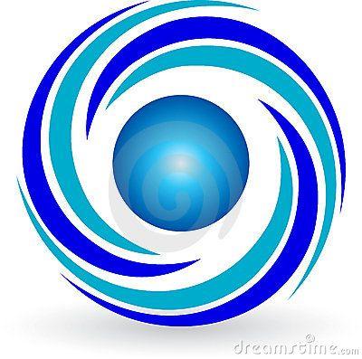 Blue and Green Swirl Logo - Blue swirl Logos