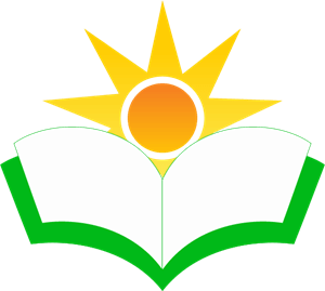 Green and Yellow Sun Logo - Education Book Sun Logo Vector (.AI) Free Download