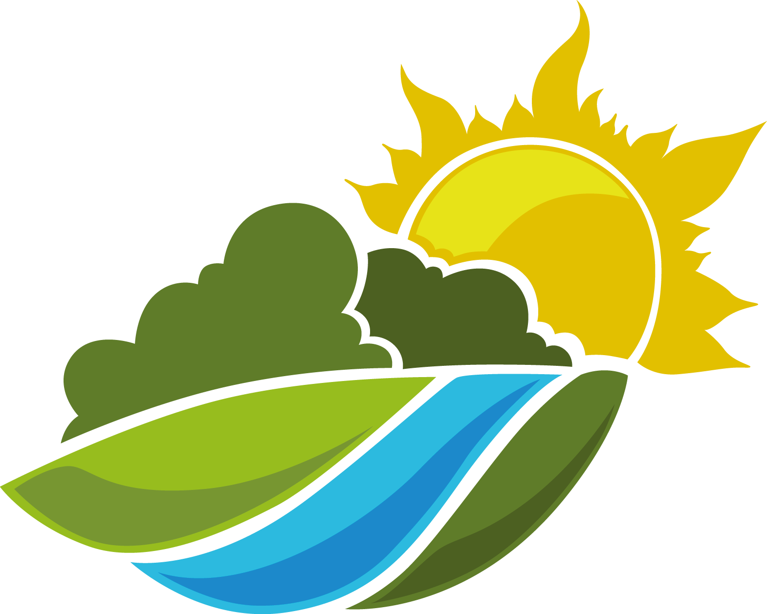 Green and Yellow Sun Logo - Lime green sun vector transparent library
