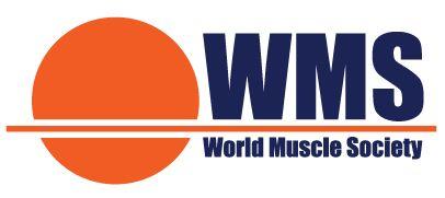 Orange and Red Corporate Logo - WMS - World Muscle Society