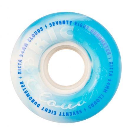 Blue and White Swirl Logo - Ricta Wheels: 54mm Clouds Blue White Swirl 78a Ricta Skateboard Wheels