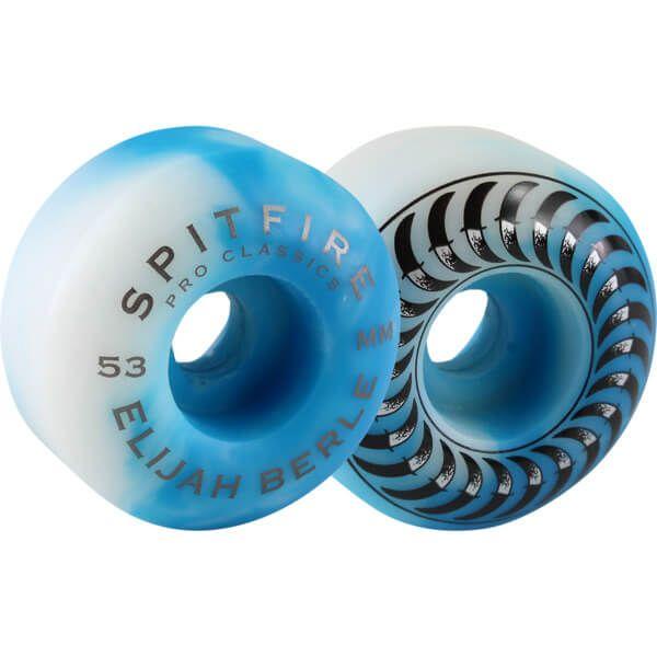 Blue and White Swirl Logo - Spitfire Wheels Elijah Berle Pro Classics Blue / White Swirl ...