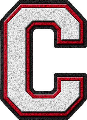 Red Letter C Logo - Presentation Alphabets: White & Cardinal Red Varsity Letter C