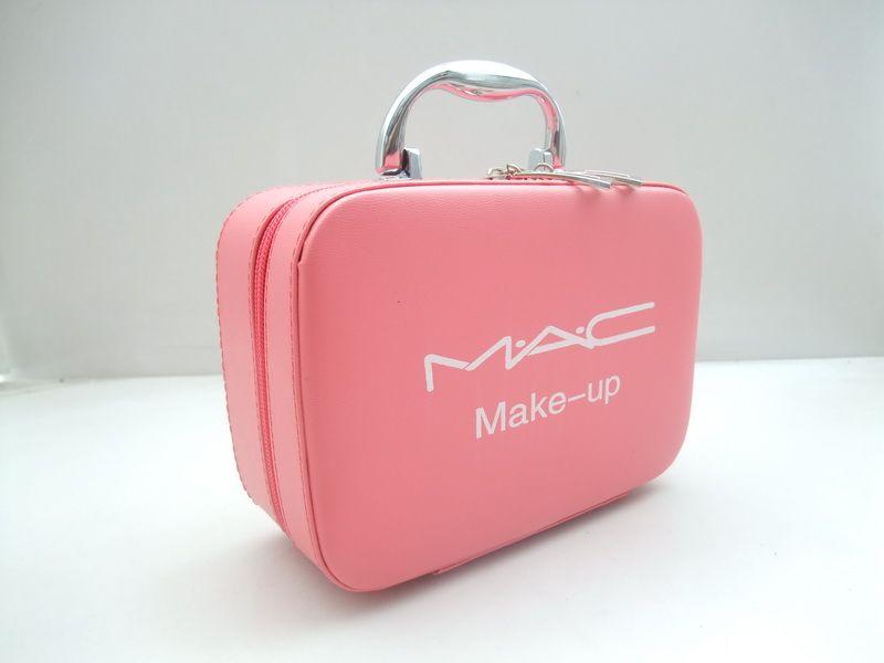 Pink Mac Cosmetics Logo - Mac Make Up Box Cosmetics Women Bags Pink Color,Wholesale Mac Makeup ...