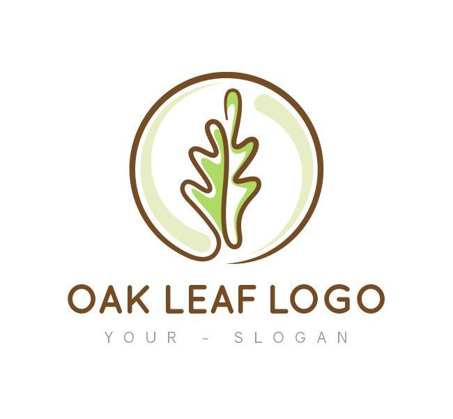 Leaf Business Logo - Oak Leaf Logo & Business Card Template Design Love