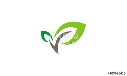 Leaf Business Logo - Green Leaf Business Logo Company Stock Image And Royalty Free