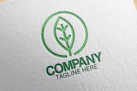 Leaf Business Logo - Green Leaf Company Logo ~ Logo Templates ~ Creative Market