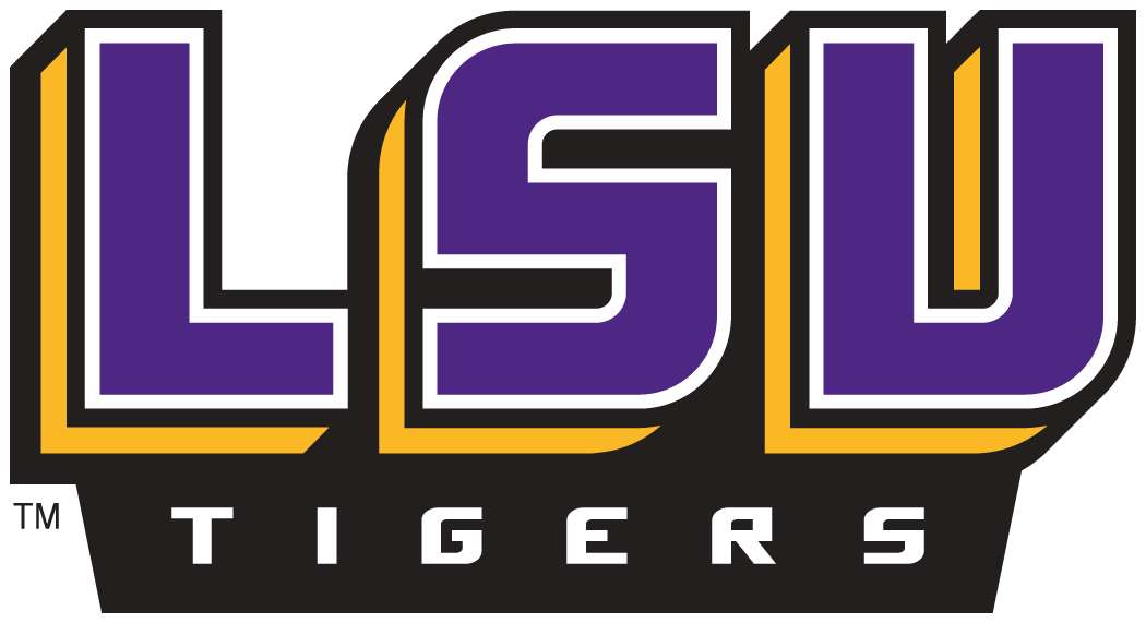 LSU Official Logo - LSU Tigers 2002 Pres Wordmark Logo Iron On Transfers 2 $2.00